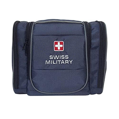 SWISS MILITARY Laptop Backpack 31L & Blue Toiletry Bag Combo Water-Resistant Travel Bag Set for Men Women with Laptop Compartment & Multiple Pockets