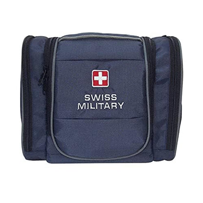 SWISS MILITARY Laptop Backpack 31L & Blue Toiletry Bag Combo Water-Resistant Travel Bag Set for Men Women with Laptop Compartment & Multiple Pockets