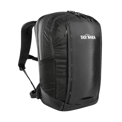 Tatonka Server Pack 22, Practical laptop backpack with many compartments, Vent Comfort Carrying System, Black