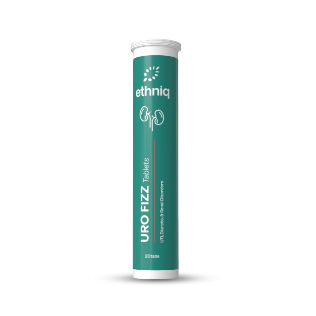 Ethniq Uro Fizz Effervescent Tablets | Provides relief in UTIs, Enlarged Prostate and Kidney Stones | Fast Dissolving | For Men & Women | Completely Natural | AYUSH Approved | 20 Tabs