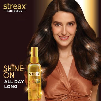 Streax Hair Serum-200 ml Vitalized with Walnut Oil, For Hair Smoothening & Shine, For Dry & Frizzy Hair