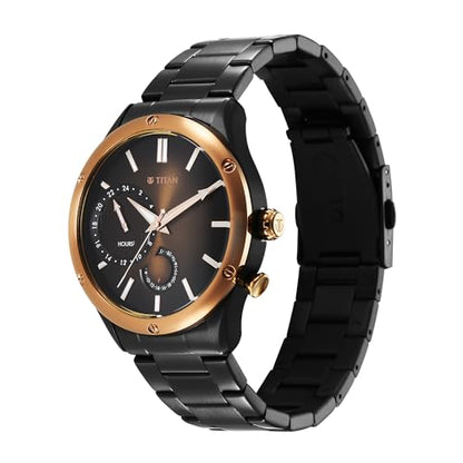 Titan Regalia Stellar Quartz Multifunction Brown Dial Stainless Steel S- image 7