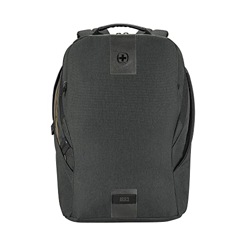 WENGER, MX ECO Light, 16 Inch Laptop Backpack, 20 Liters Charcoal, Swiss Designed-Blend of Style and Function, 612262