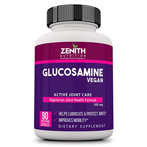 Zenith Nutrition Vegan Glucosamine for Joints movement and cartilage - 500mg 90C