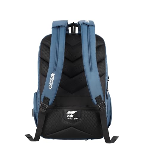 American Tourister Segno 2.0 Polyester Unisex 5 Compartment Laptop Backpack (Blue, FREE SIZE)