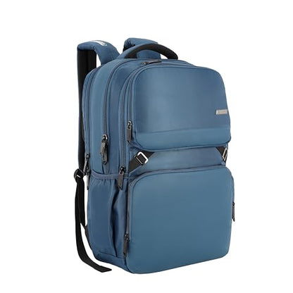 American Tourister Segno 2.0 Polyester Unisex 5 Compartment Laptop Backpack (Blue, FREE SIZE)