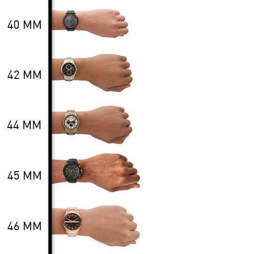 Armani Exchange Stainless Steel Analog Black Dial Men's Watch-Ax2456, Band Color:Rose Gold