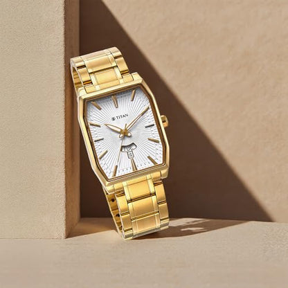 Titan Regalia Analog with Day and Date Opulent White Dial Watch for Men- image 8