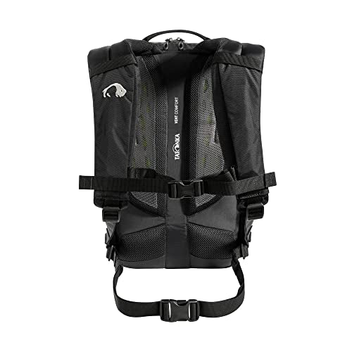 Tatonka Server Pack 22, Practical laptop backpack with many compartments, Vent Comfort Carrying System, Black