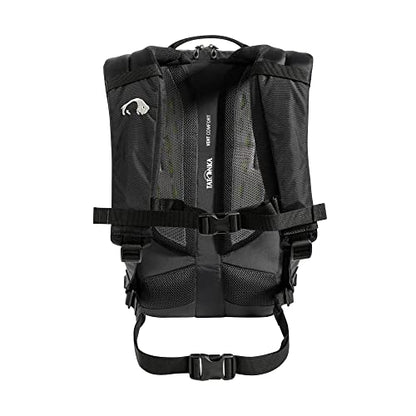 Tatonka Server Pack 22, Practical laptop backpack with many compartments, Vent Comfort Carrying System, Black