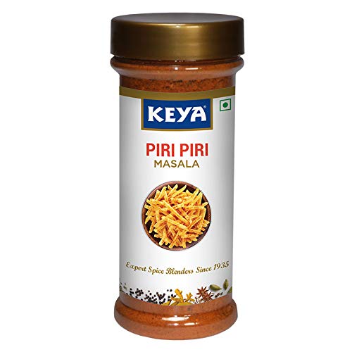 Keya Piri Piri Masala | Exotic Spices Blend For French Fries | An All Purpose Seasoning, Perfect for Pop Corn, Pasta, Fries | 150gm