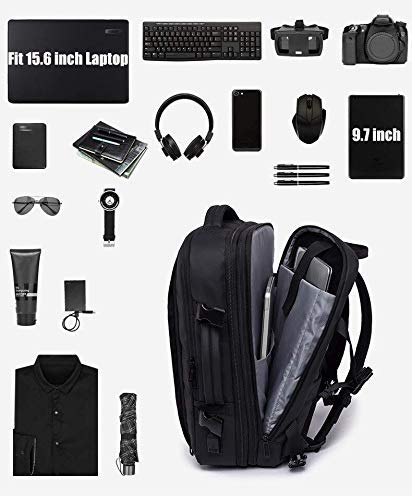 Red Lemon Bange Urban Pack Laptop Backpack for men and women | Multi-Compartment Water Resistant Business Travel Laptop Backpack upto 17" (1908 Black)