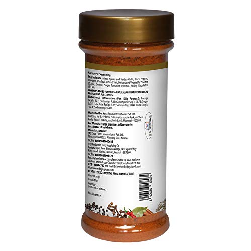 Keya Piri Piri Masala | Exotic Spices Blend For French Fries | An All Purpose Seasoning, Perfect for Pop Corn, Pasta, Fries | 150gm