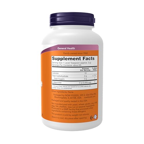 Now Foods D-Mannose Pure Powder, 170 g