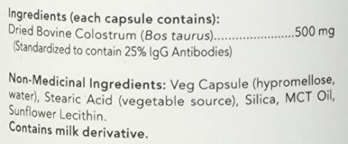 Now Foods Colostrum 500Mg 25% Igg 120Vcap- image 2