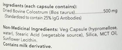 Now Foods Colostrum 500Mg 25% Igg 120Vcap- image 2