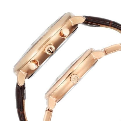 Titan Bandhan Quartz Analog with Date Brown Leather and Stainless Steel- image 4