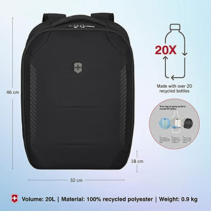 Victorinox, Crosslight Travel Backpack, With 15.6 Inch Laptop Pocket, 20 litres, Black, 612422