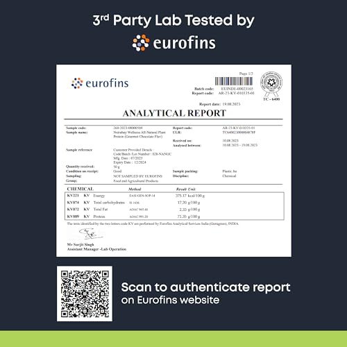 Nutrabay Wellness All Natural Plant Protein - 500g, Gourmet Chocolate |- image 2