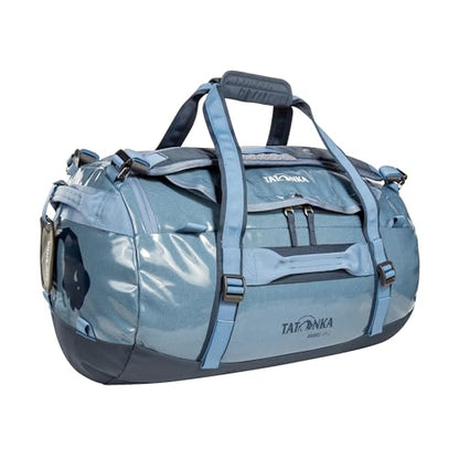 Tatonka Unisex-Adult Durable Travel Bag with Stowable Backpack Shoulder Straps, Elemental Blue, 45 L, Durable Travel Bag With Stowable Backpack Shoulder Straps