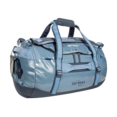 Tatonka Unisex-Adult Durable Travel Bag with Stowable Backpack Shoulder Straps, Elemental Blue, 45 L, Durable Travel Bag With Stowable Backpack Shoulder Straps