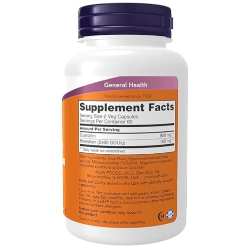 Now Foods Quercetin With Bromelain 120Vcap- image 8