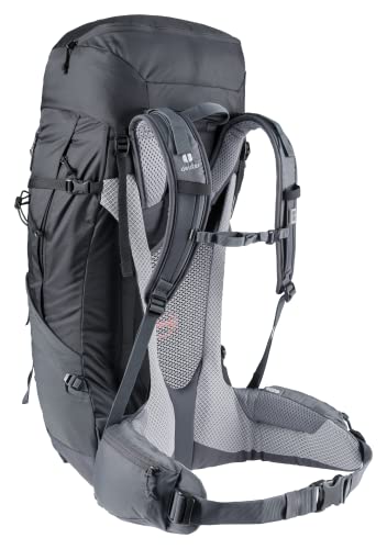 DEUTER Unisex Futura Air Trek 50 + 10L Hiking & Trekking Rucksack Bag, Black