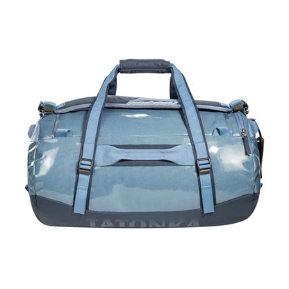Tatonka Unisex-Adult Durable Travel Bag with Stowable Backpack Shoulder Straps, Elemental Blue, 45 L, Durable Travel Bag With Stowable Backpack Shoulder Straps
