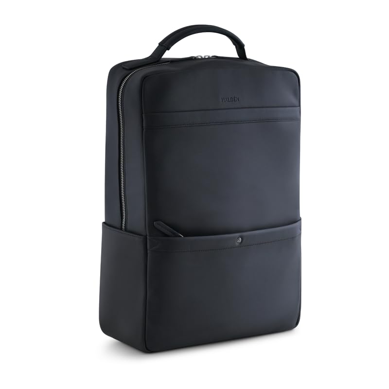 HALDEN Diego Black Backpack for Laptop upto 14.3 inches, 19 L Capacity | Vegan L