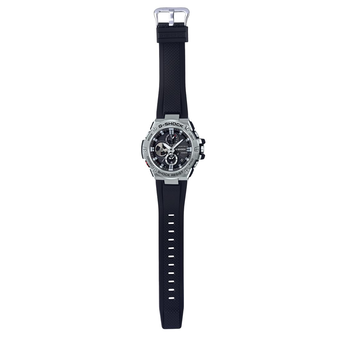Casio G-Shock GST-B100-1ADR Metal Ip Black Analog Dial Black Resin Strap Men's Watch Tough Solar Bluetooth G789