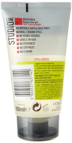 L'Oreal Paris Studio Line Natural Clear Gel Normal Strength 150ml (Invisi'Hold No. 8)