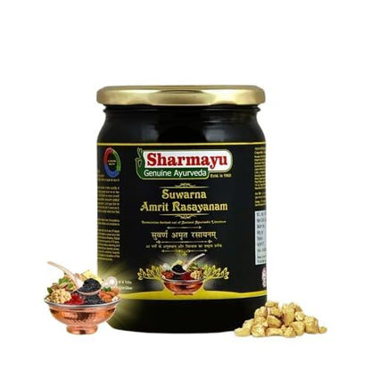 Sharmayu Suwarna Amrit Rasayanam 500 gm | Ayurvedic Herbal Supplement w- image 4