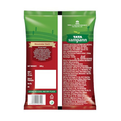 Tata Sampann Chilli Powder with Natural Oils, 200g, Lal Mirchi Powder, Mirchi Powder