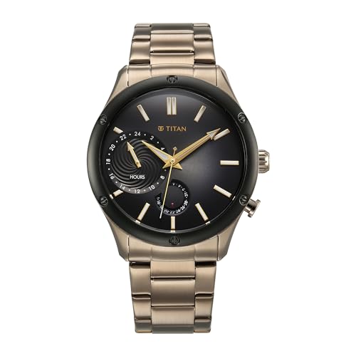 Titan Regalia Stellar Quartz Multifunction Brown Dial Stainless Steel S- image 9