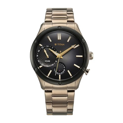 Titan Regalia Stellar Quartz Multifunction Brown Dial Stainless Steel S- image 9