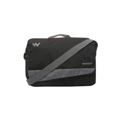 Wildcraft Unisex 1 Compartment Zip Closure Messenger Bag (Black_Free Size)