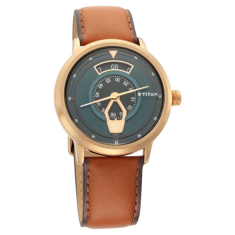 Titan Maritime Analog Green Dial Men's Watch-NN1828QL01