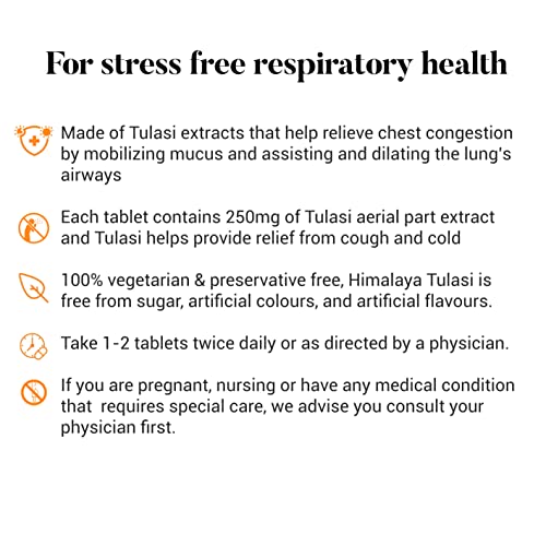 Himalaya Wellness Pure Herbs Tulasi Respiratory Wellness | Holy Basil |- image 3