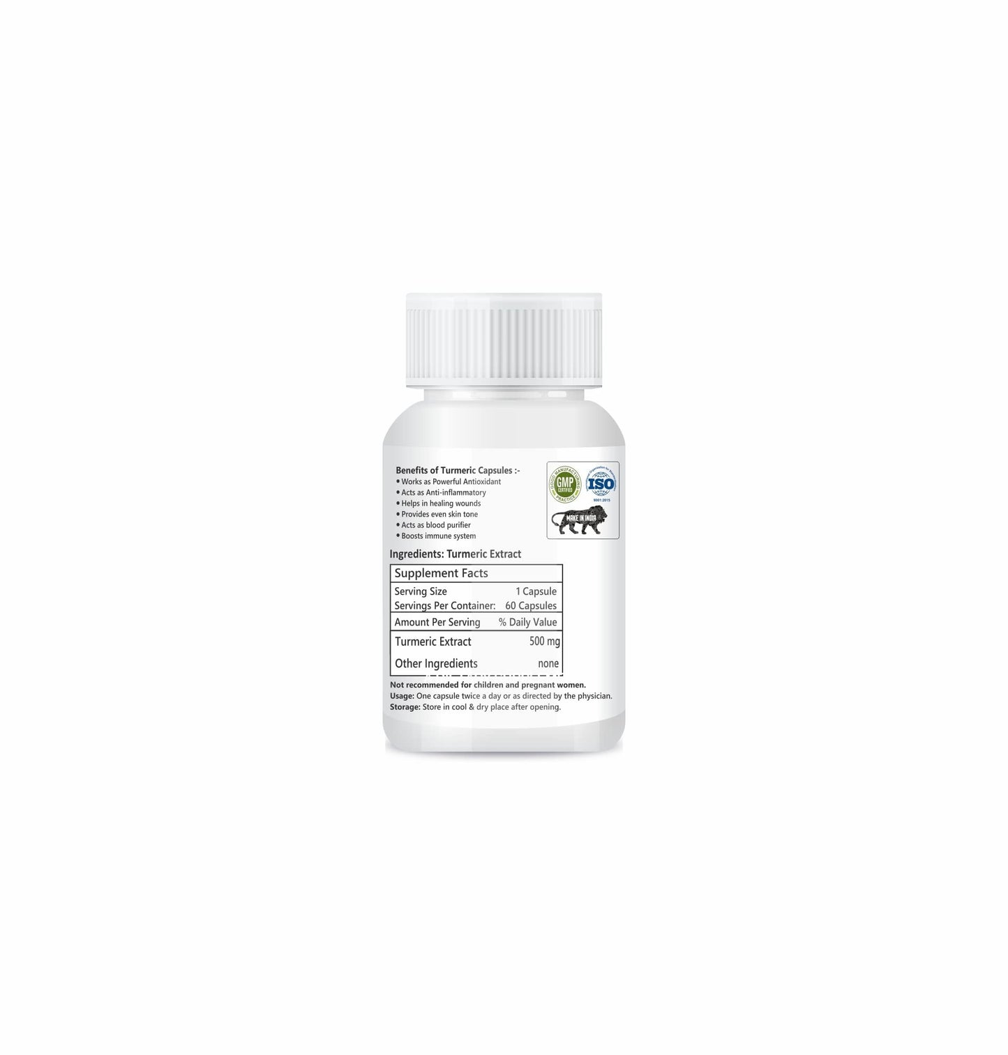 Zindagi 100% Pure Ashwagandha Extract Capsules and Turmeric Extract Capsules With Curcumin - Herbal Health Supplement For Diabetic - Maintain Healthy Joints(Combo Offer)