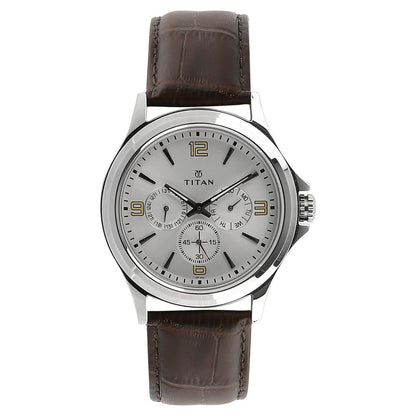 Titan Analog Silver Dial Men's Watch-NM1698SL01 / NL1698SL01/NP1698SL01