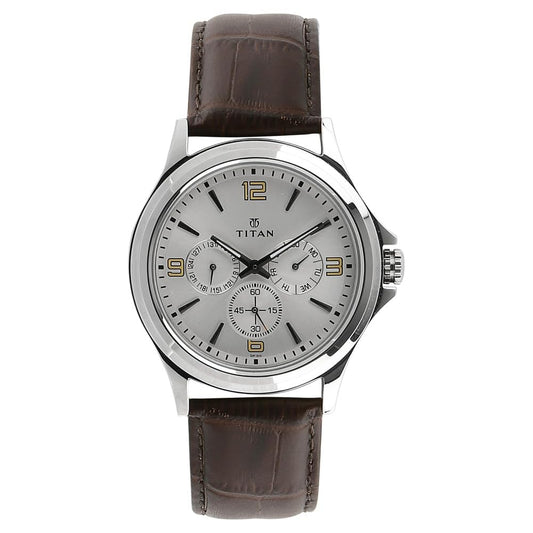 Titan Analog Silver Dial Men's Watch-NM1698SL01 / NL1698SL01/NP1698SL01