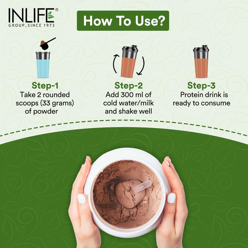 INLIFE Plant Protein Powder - Pea, Quinoa & Brown Rice - 25g Protein -- image 6