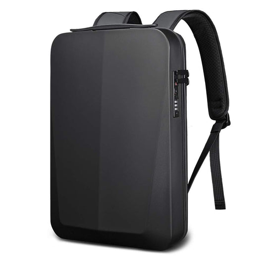 BANGE 1 Compartment Laptop Backpack Unisex Carry On Eva Antitheft Usb Waterproof Laptop Bag, Black, Large, 10.8 L