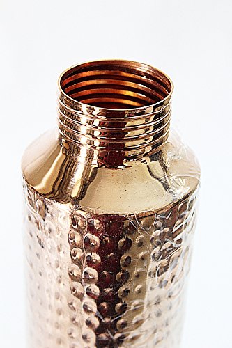 Laps of Luxury - Pure Copper Bottle Hammered Design 1000 ml