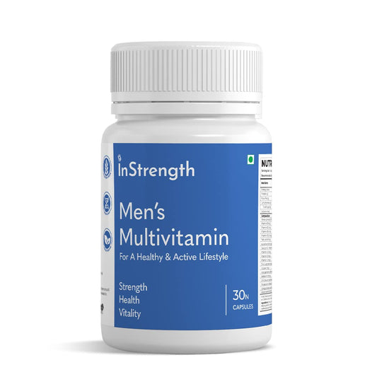 InStrength Men's Multivitamins - Support Strong Muscles, Immunity, Energy, Boost Vitality, Immune System, Stamina - 10% Offer