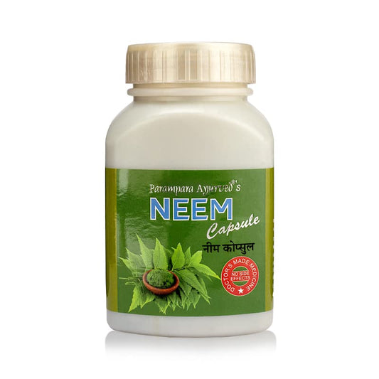 Parampara Ayurved Pure Herbal Neem Capsule | Natural Ayurvedic Supplement for Sk