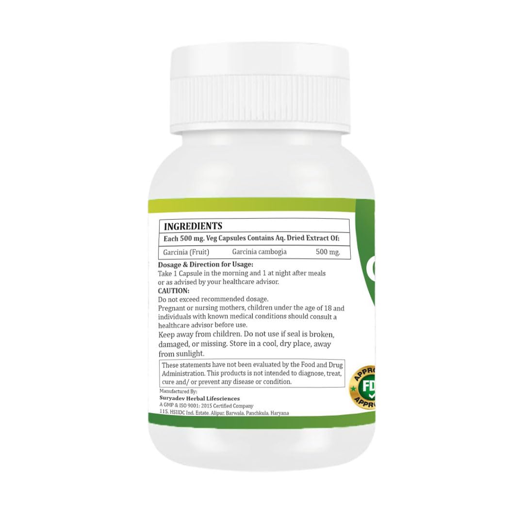 Morsan Healthcare Garcinia Cambogia Capsules 500 mg – 60 Veg Capsules x 4 Pack | Natural Herbal Formula | Plant-Based | Gluten-Free & Vegan
