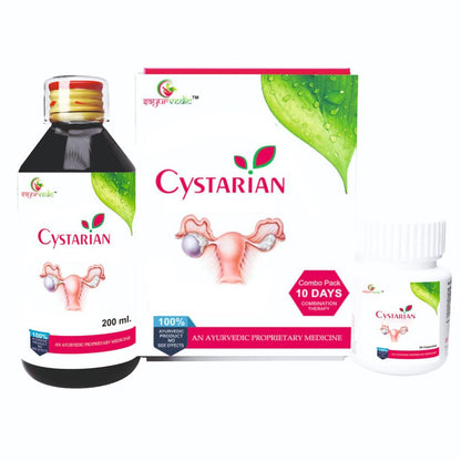 Sayurvedic Cystarian PCOS and PCOD Supplement for Women, 60 Vegetarian Tablets