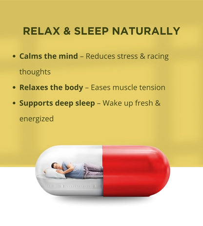 Praanaa Health Care MindMellow | Sleep Support and Stress Relief Supplement with Melatonin Ashwagandha L-Theanine | Doctor Formulated Relaxation Tablets (100 Count)