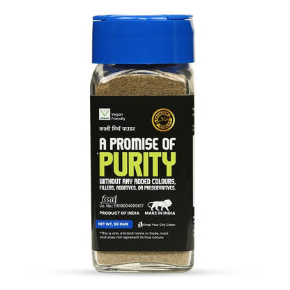 CRISTA 50 gms Tellicherry Black Pepper Powder | Pepper Powder | Zero added Colours, Fillers, Additives & Preservatives | High Volatile Oil Content